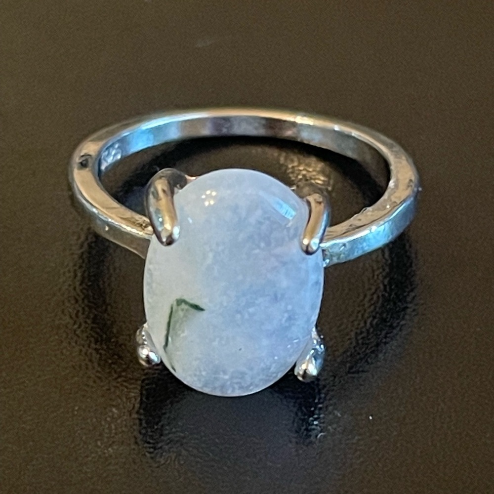 Clear opal ring size 7.5
